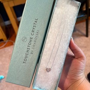 Touchstone Crystal Swarovski Heart Necklace